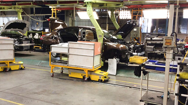 Ενιαίο AGV διαδρομής τρόπων αυτοματοποίησε τα καθοδηγημένα οχήματα, AGV υλικός χειρισμός για τη αυτοκινητοβιομηχανία